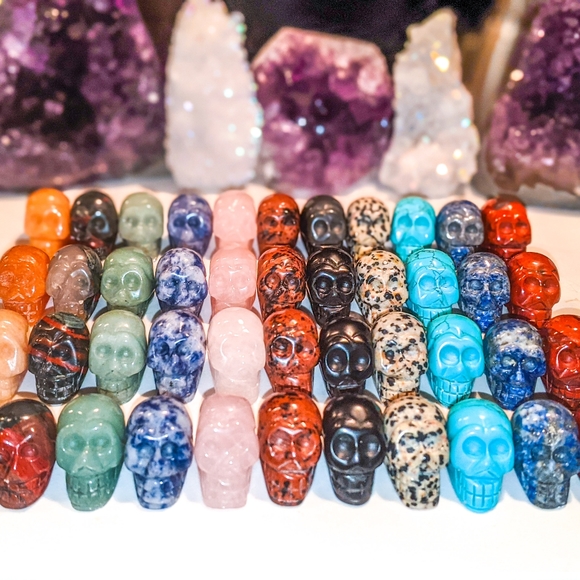 Crystal Gemstone Skulls | You Pick - Picture 2 of 16